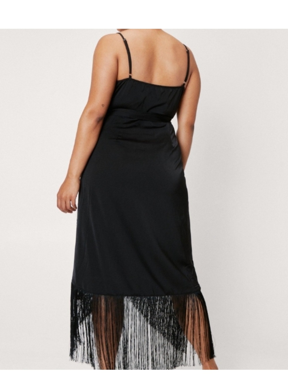 Nasty Gal Black Fringe Dress - Picture 2 of 6
